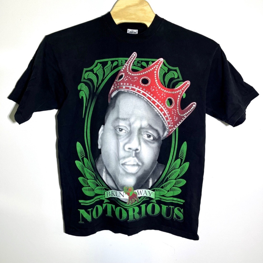 John Son Notorious BIG T-Shirt BKLN Way Graphic Print Hip Hop 2XL Vintage Y2K